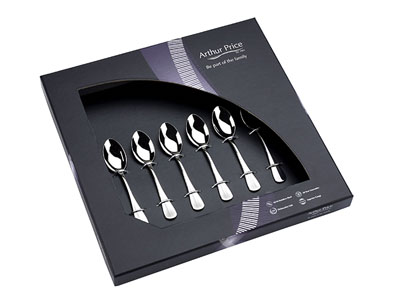 cucharas cafe set Arthur Price Baguette